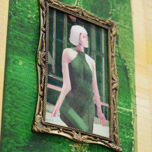 Detail of Indoor Swimming Pool (Green Dress), 2023