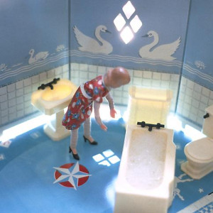 New Bathroom/ Woman Standing