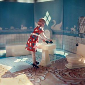 First Bathroom/ Woman Standing