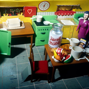 Purple Woman/ Kitchen/ Corner