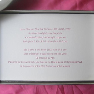 New York Pictures (credit sheet), 2002